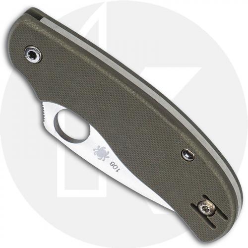 Spyderco Urban C127GPFG - Non Locking VG-10 Leaf Blade - Foliage Green G10 - Discontinued Item - Serial Numbered - BNIB