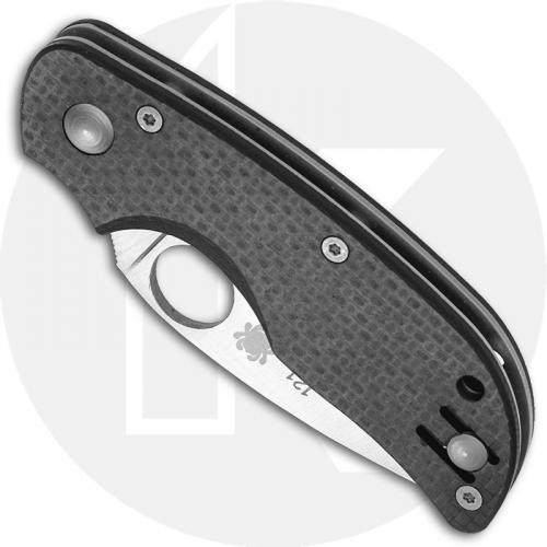 Spyderco Cat C129CFP - S30V Leaf Blade - Black Carbon Fiber - Discontinued Item - Serial Numbered - BNIB