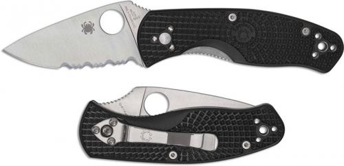 Spyderco Persistence Lightweight C136PSBK - Part Serrated - Black FRN - Liner Lock Folder