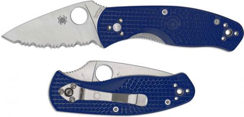 Spyderco Persistence Lightweight CPM S35VN C136SBL - Serrated - Blue FRN - Liner Lock Folder