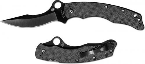 Spyderco Laci Szabo Folder, Black, SP-C146CFBBKP