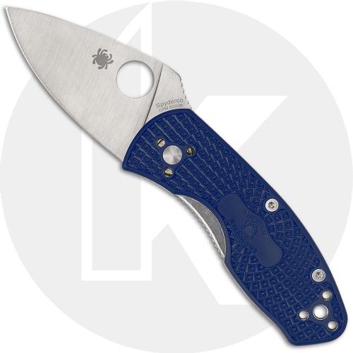 Spyderco Ambitious Lightweight S35VN C148PBL - Plain Edge - Blue FRN - Liner Lock Folder