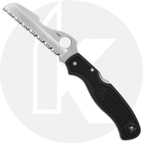 Spyderco Rescue C14SBK - Serrated - Black FRN - Discontinued Item - Serial Number - BNIB - 2002