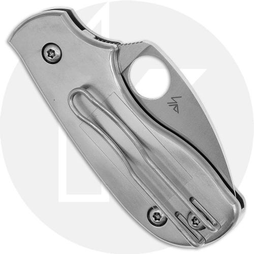 Spyderco Squeak C154TIP Knife - Sprint Run - Leaf Shaped Elmax - Titanium - Serial Number - BNIB