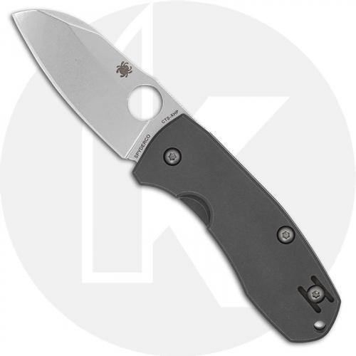 Spyderco Techno 2 C158TIP2 Marcin Slysz EDC Sheepfoot Blade Ti Handle RIL Folding Knife