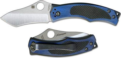 Spyderco Vrango Knife, SP-C201TIBLP - Discontinued Item - Serial # - BNIB