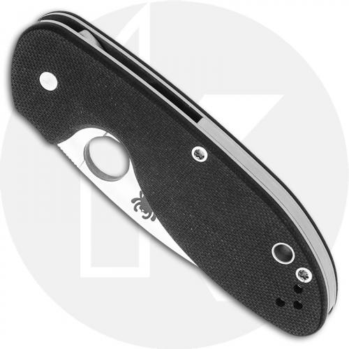 Spyderco C216GP Efficient Knife, 3.0 Inch Drop Point Blade, Black G10 Handle