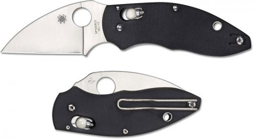 Spyderco C219GP Q Ball Knife - VG10 Wharncliffe - Black G10 - Ball Bearing Lock - Discontinued Item - Serial Numbered - BNIB