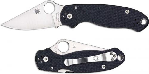 Spyderco C223CF90VP Para 3 S90V Sprint Run Black Carbon Fiber Compression Lock Folder USA Made - Discontinued Item  Serial # - BNIB