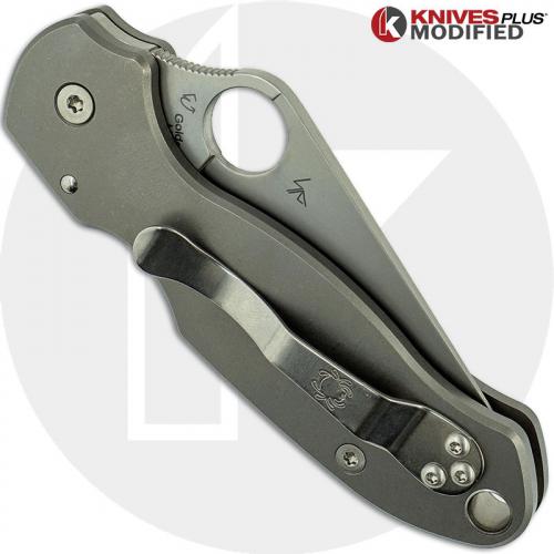Spyderco Para 3 Knife & KP Titanium Scales - Installed FREE