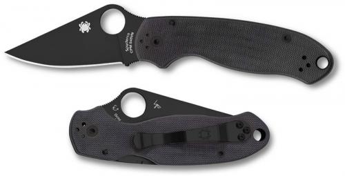 Spyderco C223GPBK Para 3 - Black CPM S45VN - Black G10 - Compression Lock - USA Made