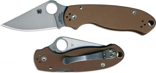 Spyderco Para 3 C223GPBN Limited CPM S35VN Blade Earth Brown G10 Handle USA Made