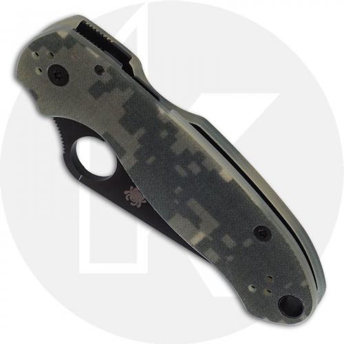 Spyderco C223GPCMOBK Para 3 - Black CPM S45VN - Camo G10 - Compression Lock - USA Made