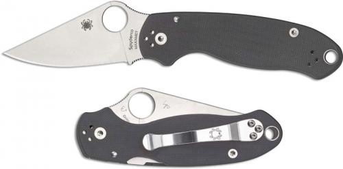 Spyderco C223GPDGY Para 3 Maxamet Gray G10 Compression Lock Folder USA Made