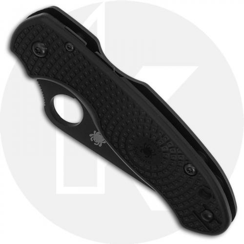 Spyderco Para 3 Lightweight Knife C223PBBK - Black Blade - Black FRN Handle - Compression Lock - USA Made