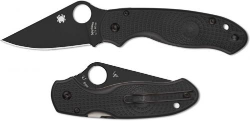 Spyderco Para 3 Lightweight Knife C223PBBK - Black Blade - Black FRN Handle - Compression Lock - USA Made