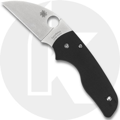 Spyderco Lil Native Wharncliffe C230GPWC - S30V Wharncliffe - Black G10 - USA Made