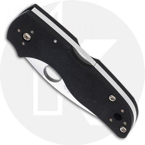 Spyderco Lil Native Backlock Knife C230MBGS EDC Compact Folder Serrated Blade Black G10