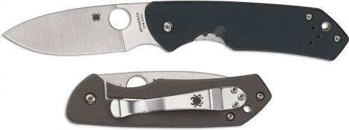 Spyderco Brouwer C232GTIP Jerry Brouwer Drop Point Green G10 and Titanium Folder