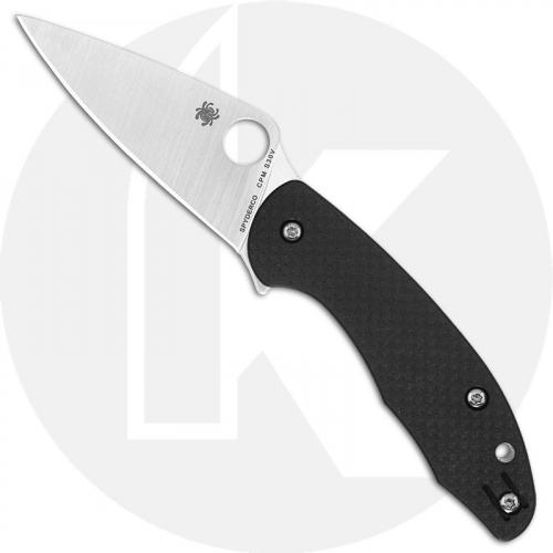 Spyderco Mantra 3 C233CFP Knife Leaf Blade Carbon Fiber G10 Compression Lock Flipper Folder