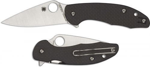 Spyderco Mantra 3 C233CFP Knife Leaf Blade Carbon Fiber G10 Compression Lock Flipper Folder