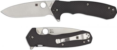 Spyderco Amalgam C234CFP Knife Brian Lai EDC Drop Point Carbon Fiber G10 Compression Lock Flipper Folder