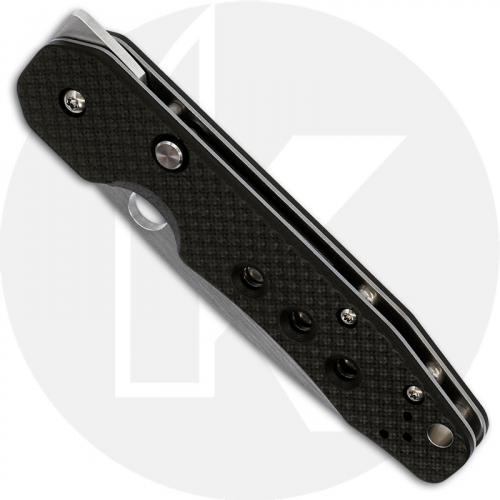 Spyderco Smock C240CFP Knife Kevin Smock EDC Clip Point with Flipper Tang Carbon Fiber G10 Compression Lock Folder