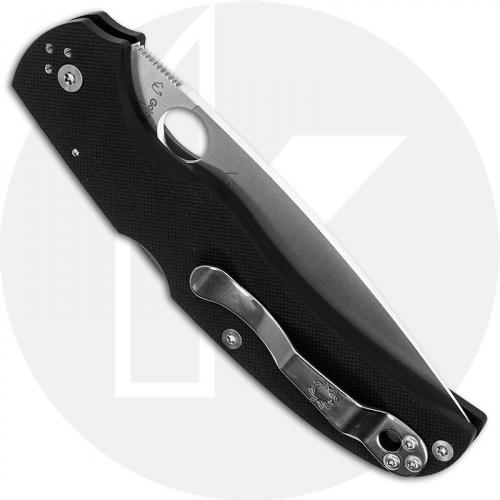 Spyderco C244GP Native Chief Knife - 4.08 Inch Drop Point - Black G10 Handle - USA Made