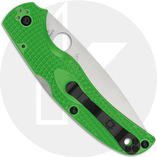 Spyderco Native Chief Lightweight Salt C244PGR Knife - LC200N Drop Point - Green FRN