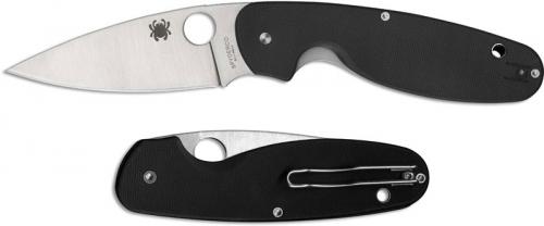 Spyderco C245GP Emphasis Knife - 3.61 Inch Drop Point - Black G10 - Liner Lock