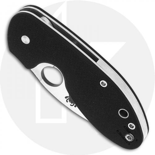 Spyderco C246GP Insistent Knife - 2.48 Inch Drop Point - Black G10 - Liner Lock