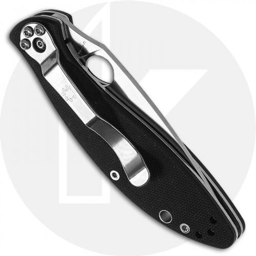 Spyderco Astute Knife C252GP - Value Folder - Drop Point Blade - Black G10 Handle - Liner Lock