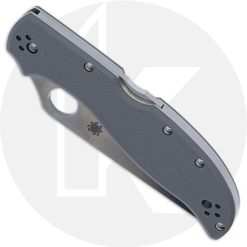 Spyderco Stretch 2 XL G10 C258GPGYCW - CPM Cru-Wear - Gray G10 - Back Lock Folder