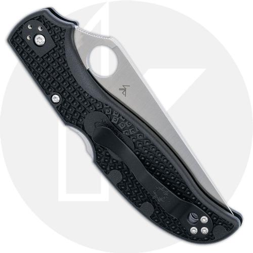 Spyderco Stretch 2 XL Lightweight C258PSBK - Part Serrated VG-10 - Black FRN - Back Lock Folder