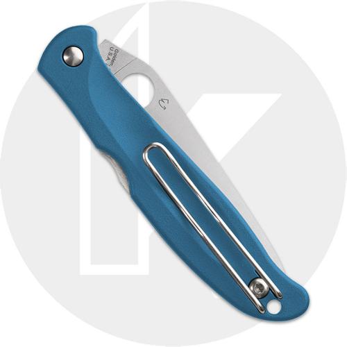 Spyderco Charisma Lightweight C259PBL Knife - Satin CTS BD1N Blade - Blue FRN - USA Made