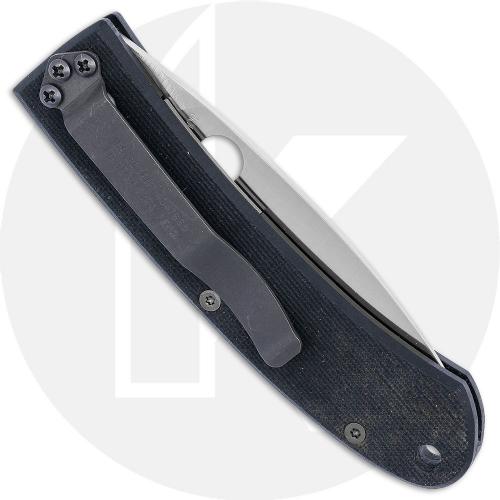 Spyderco Centofante C25GS - Gen 2 - Serrated ATS-34 Wharncliffe - Black G10 - Gold and Black Bug Shield - Discontinued Item - Se