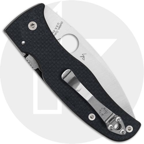 Spyderco Bodacious C263CFP90V Knife - Sprint Run - Satin CPM S90V Leaf - Carbon Fiber - USA Made