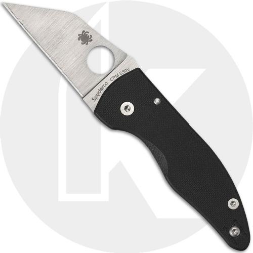 Spyderco MicroJimbo C264GP Knife - Satin CPM S30V - Black G10 - USA Made