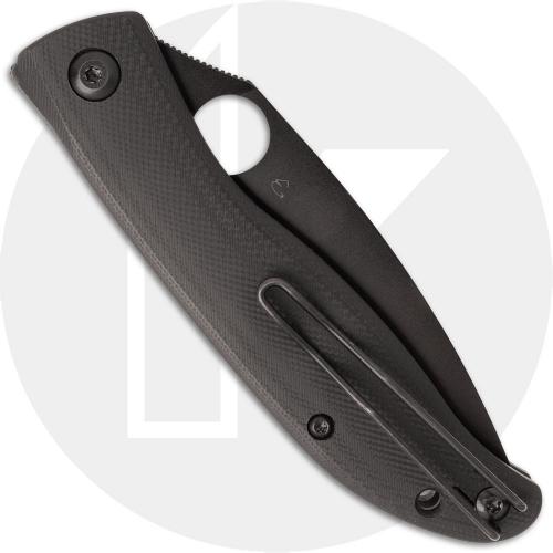Spyderco Mantra 4 C274GBBKP Knife - Black Oxide 8Cr13MoV Drop Point - Black G10