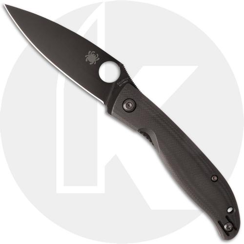 Spyderco Mantra 4 C274GBBKP Knife - Black Oxide 8Cr13MoV Drop Point - Black G10