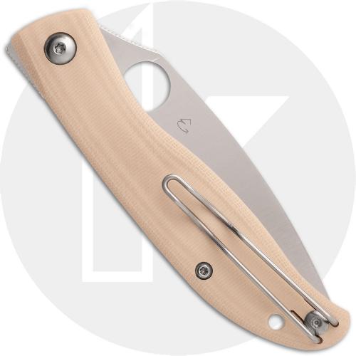 Spyderco Mantra 4 C274GWP Knife - Satin 8Cr13MoV Drop Point - White G10