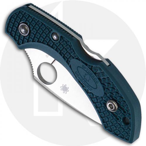 Spyderco Dragonfly 2 Lightweight K390 - C28FP2K390 - K390 Leaf Blade - Blue FRN - Lock Back