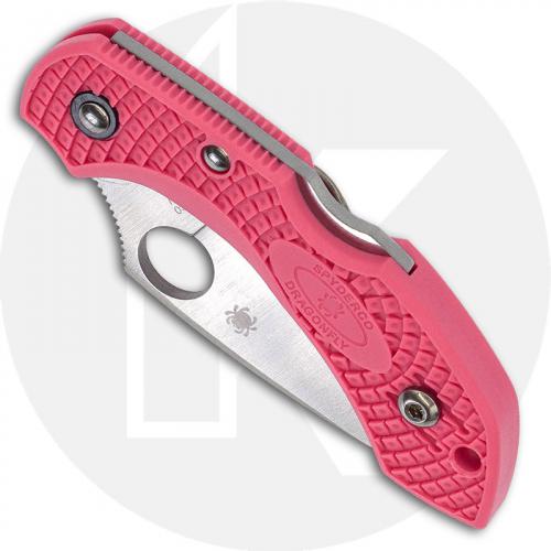 Spyderco Dragonfly 2 Lightweight Pink S30V - C28FPPNS30V2 - S30V Leaf Blade - Pink FRN - Lock Back