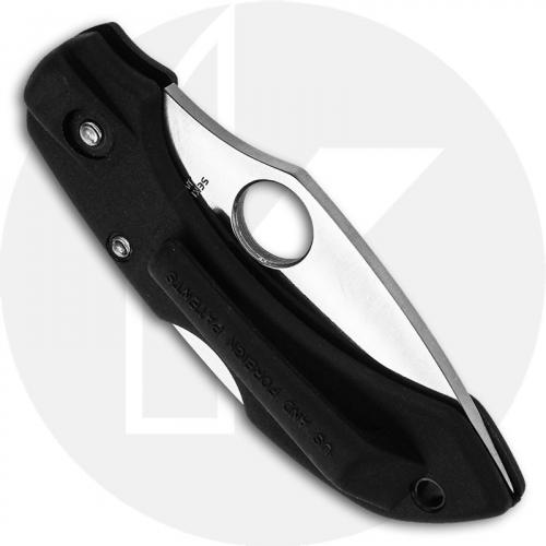 Spyderco Dragonfly C28PBK - Gen 1 - Plain Edge AUS-8A - Black FRN - Discontinued Item - BNIB - Circa 1996