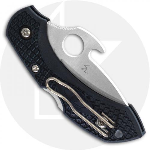 Spyderco C28PGYW2 Dragonfly 2 Emerson Opener Knife - 2.28 Inch Drop Point - Dark Gray FRN Handle