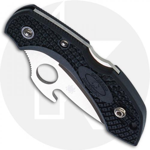 Spyderco C28PGYW2 Dragonfly 2 Emerson Opener Knife - 2.28 Inch Drop Point - Dark Gray FRN Handle