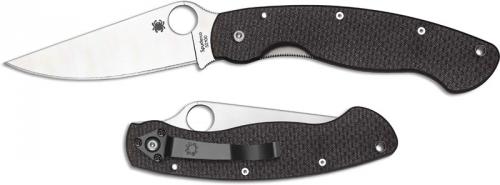 Spyderco Military C36CFP52100 - Sprint Run - 52100 Steel - Peel Ply Carbon Fiber - Serial Numbered - BNIB