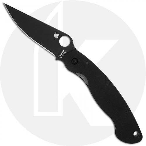 Spyderco Knives: Spyderco Black Military Knife, SP-C36GPBK