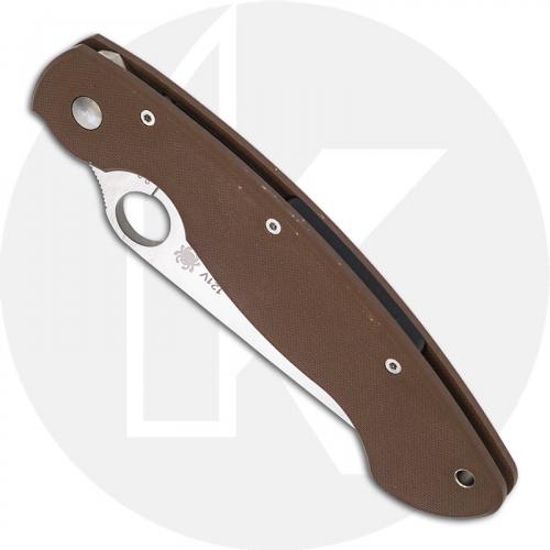 Spyderco Military C36GPBNXHP - 2011 Sprint Run - CTS XHP Steel - Brown G10 - Serial Numbered - BNIB