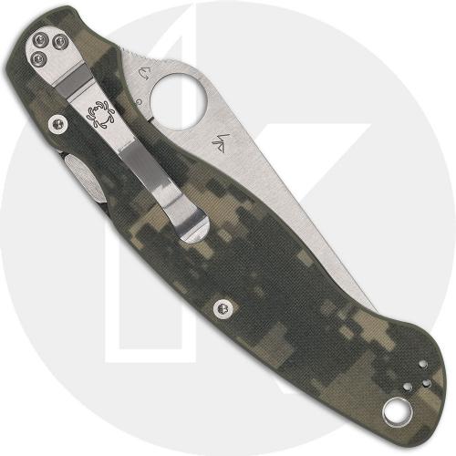 Spyderco Military 2 C36GPCMO2 Knife - Satin CPMS30V - Camo G10 - USA Made